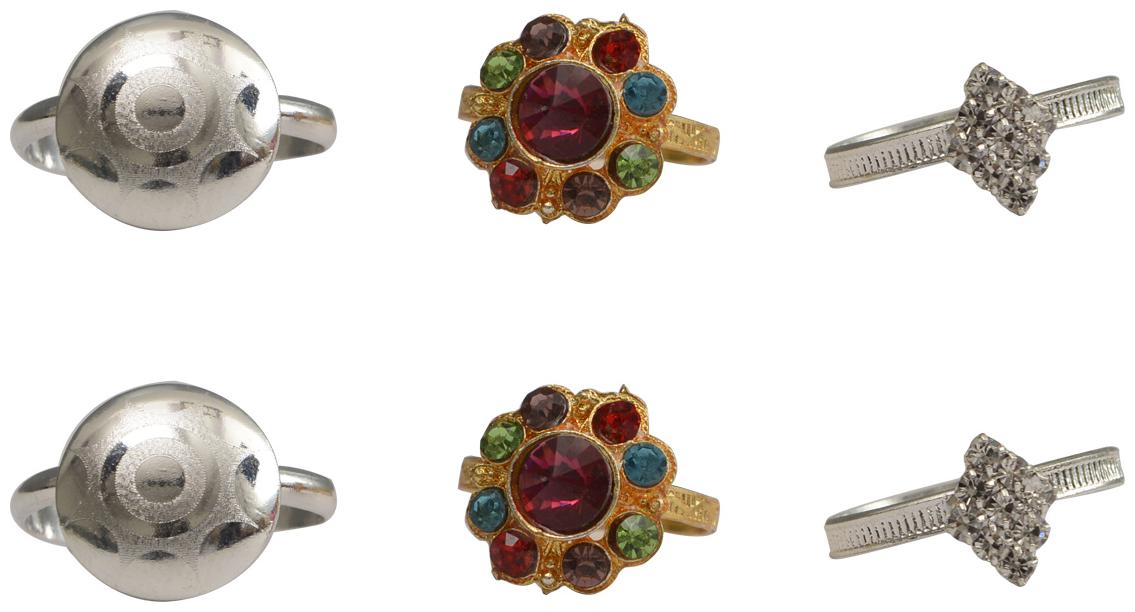 

RABIA TAJ PEARL ARTS 3 pairs Toe Rings