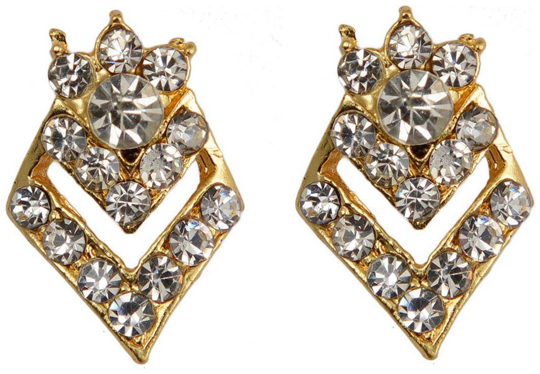 

RABIA TAJ PEARL ARTS Alloy Gold Silver Stud