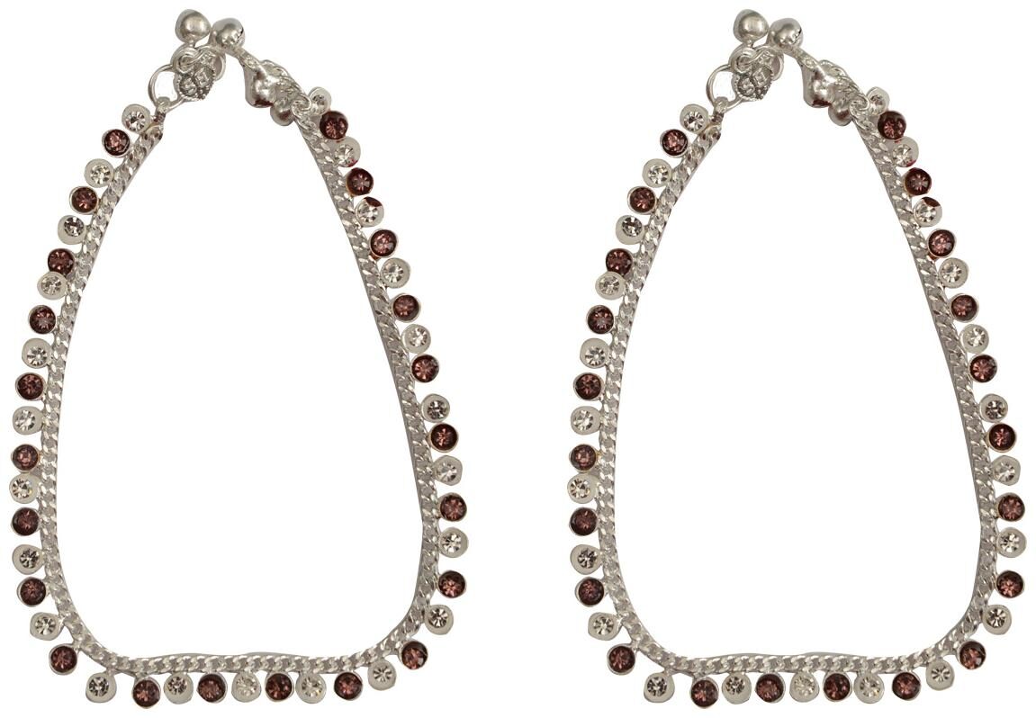 

RABIA TAJ PEARL ARTS Traditional Silver plated Anklet
