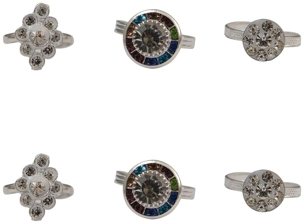 

Rabia Taj Pearl Arts Traditional 3 Pairs Toe Rings