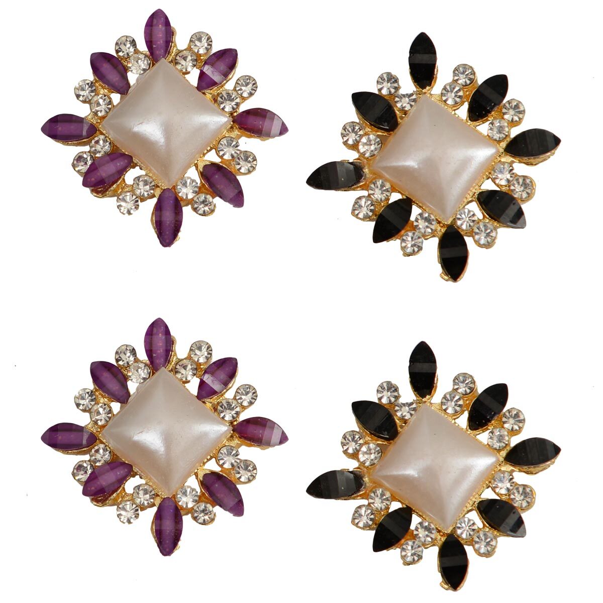 

Rabia Taj Pearl Arts Two Pairs designer stud earrings