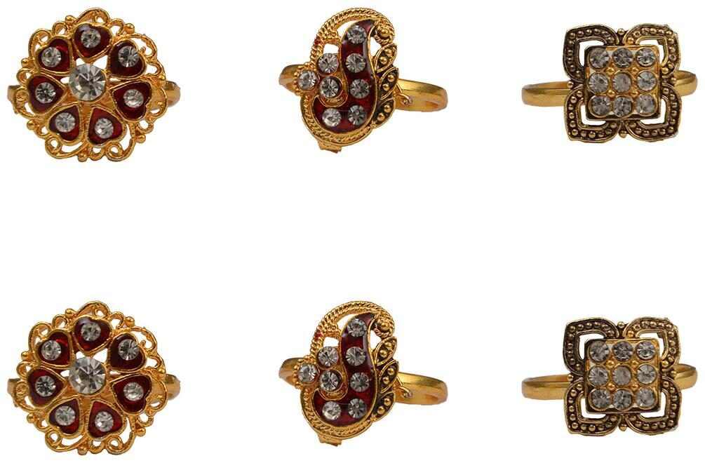 

Rabia Taj Pearl Arts Traditional 3 Pairs Toe Rings