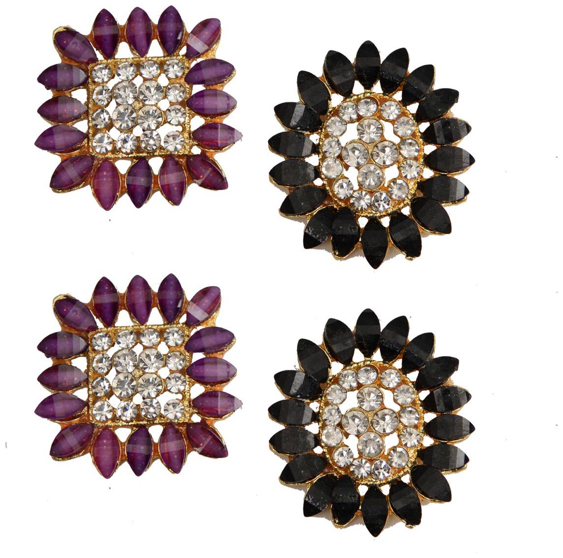 

Rabia Taj Pearl Arts Two Pairs designer stud earrings