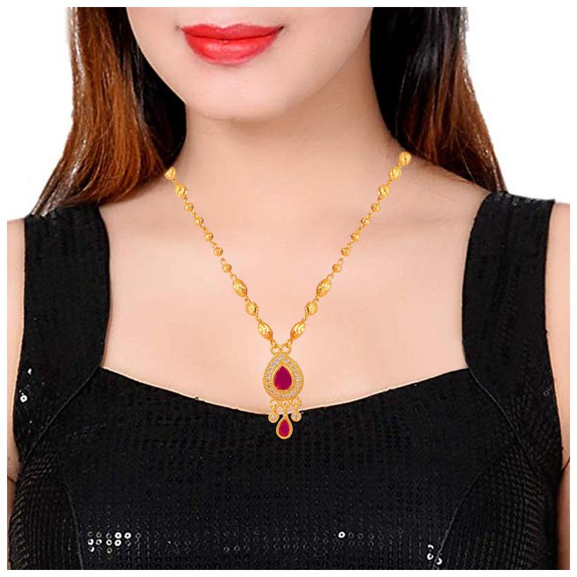 

Radhekrishna Golden Color American Diamond Studded Beautiful Micro Plating Dokiya