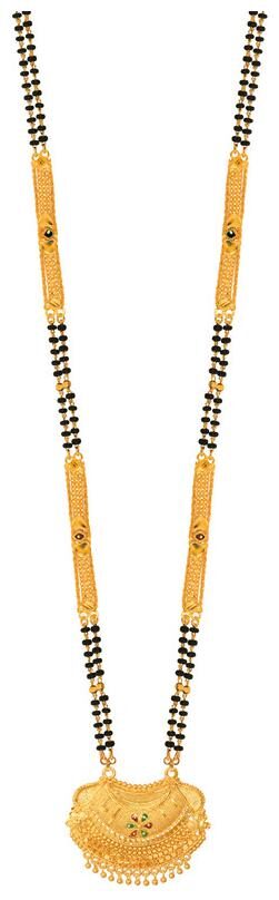 

Radhekrishna Imitation Gold Color Meenakari Work Pendal Mangalsutra For Women