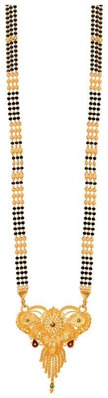 

Radhekrishna Imitation Gold Color Meenakari Work Pendal Mangalsutra For Women