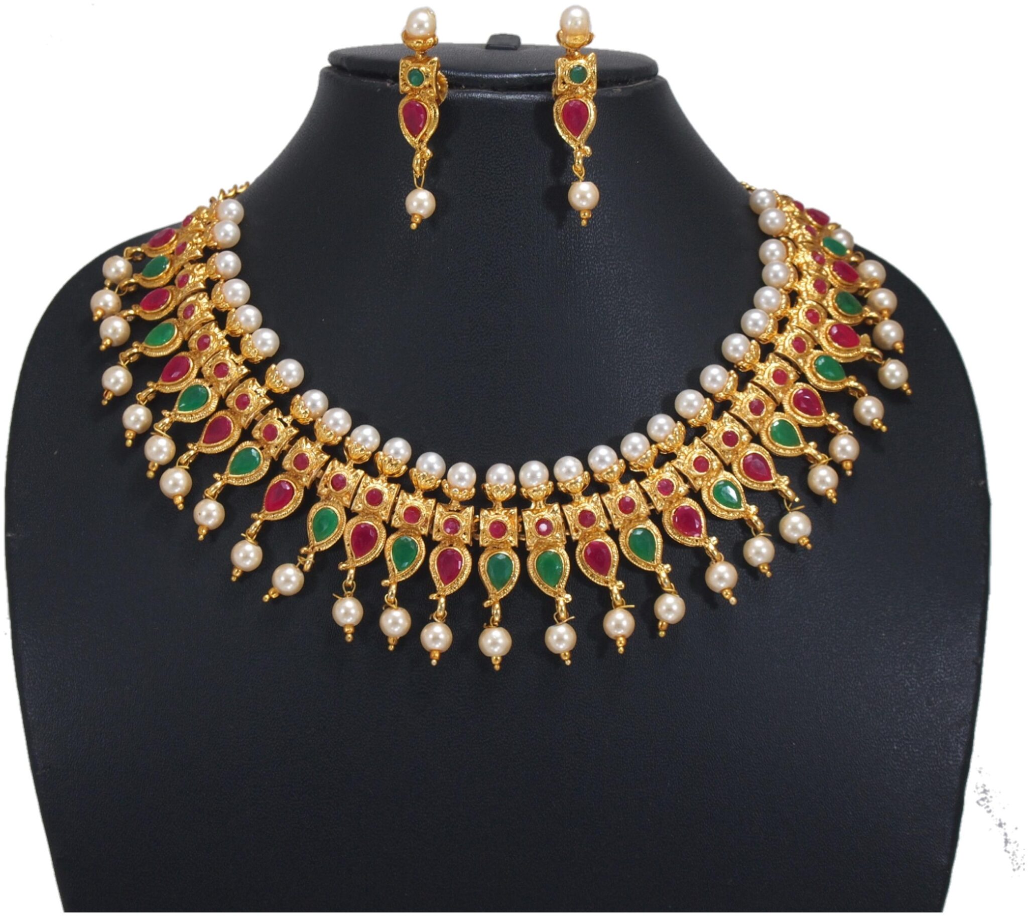 

Rajkanya Gold Plated Necklace Set