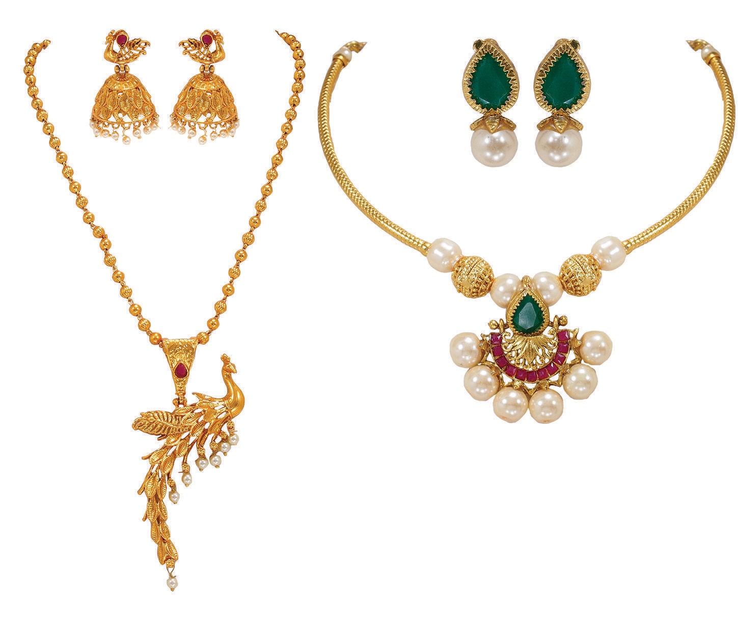 

Rajkanya Gold Plated Necklace Set