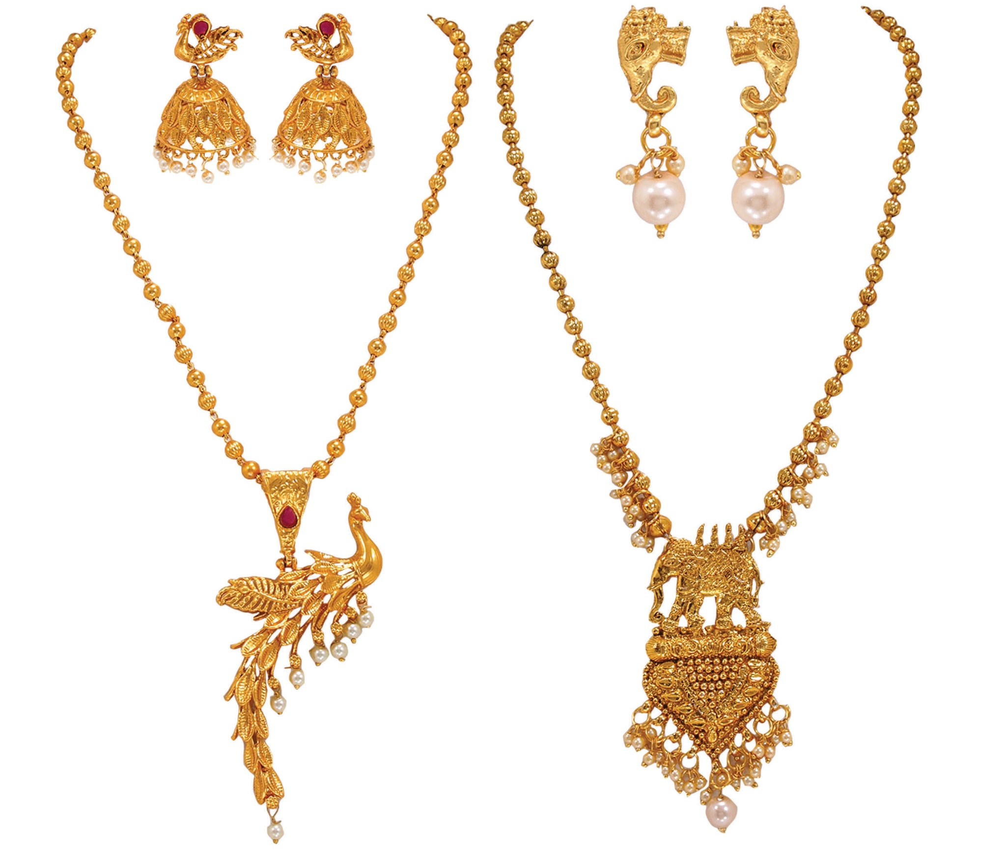 

Rajkanya Gold Plated Necklace Set
