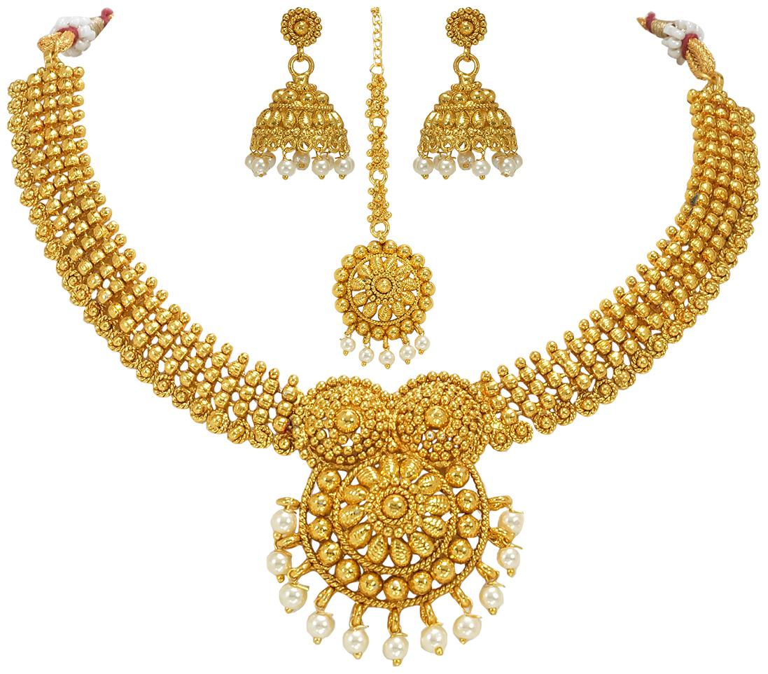 

Rajkanya Gold Plated Nacklace Set
