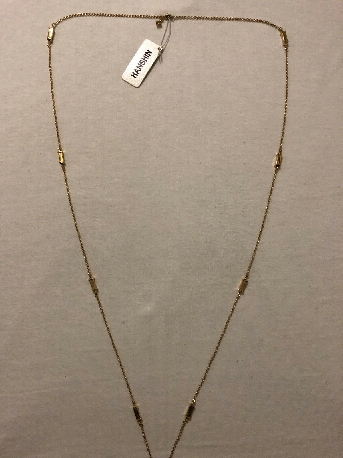 

rebecca minkoff 44 Cable Chain W Spaced Rectangles Gold Or Silver