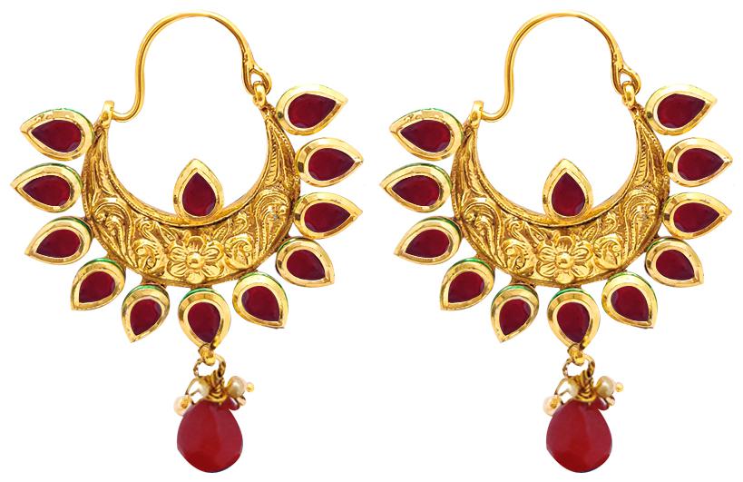 

Rejewel Alloy Antique Gold-Plated Earrings For Women