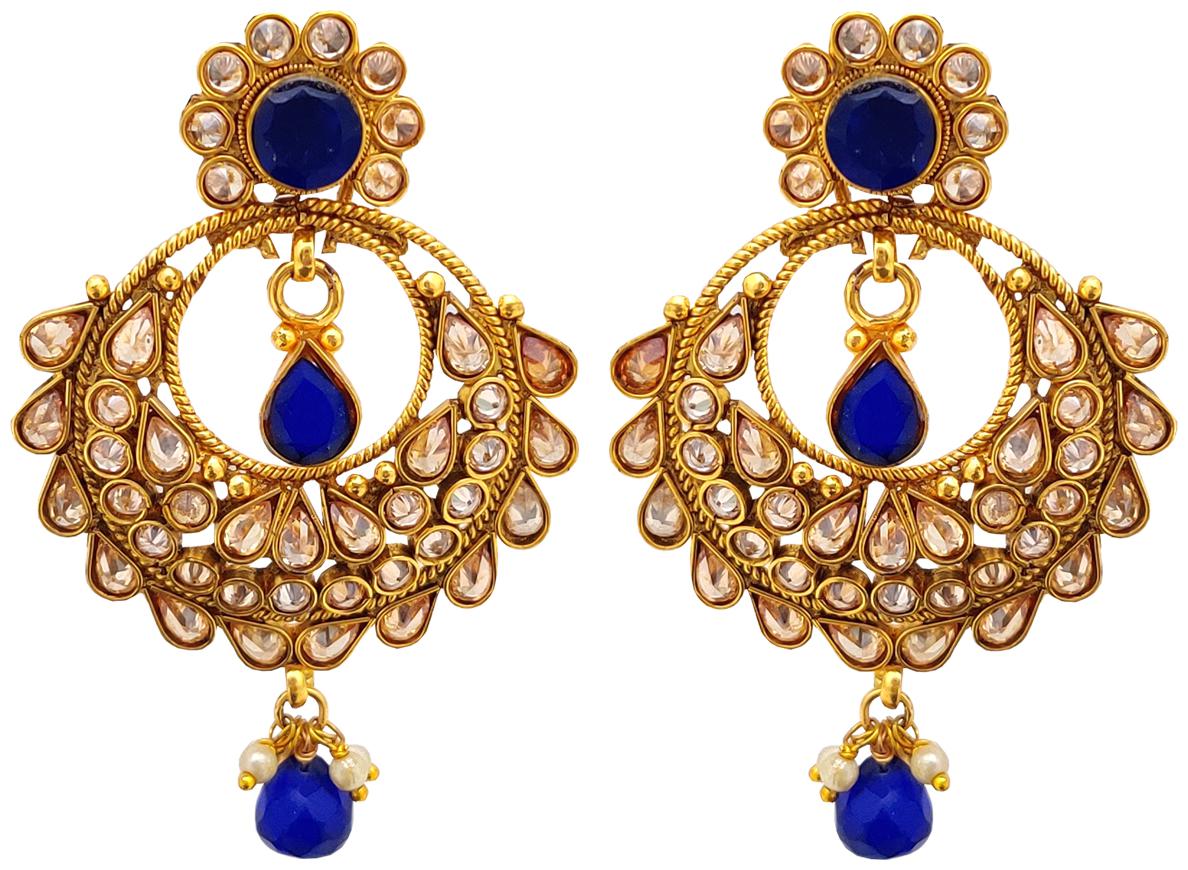 

Rejewel Alloy Antique Gold-Plated Earrings For Women