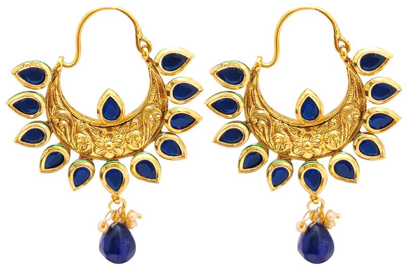 

Rejewel Alloy Antique Gold-Plated Earrings For Women