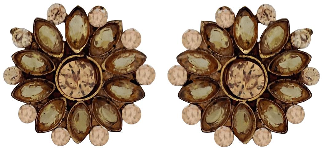 

Rejewel Lovely Gold Stud Earrings For women