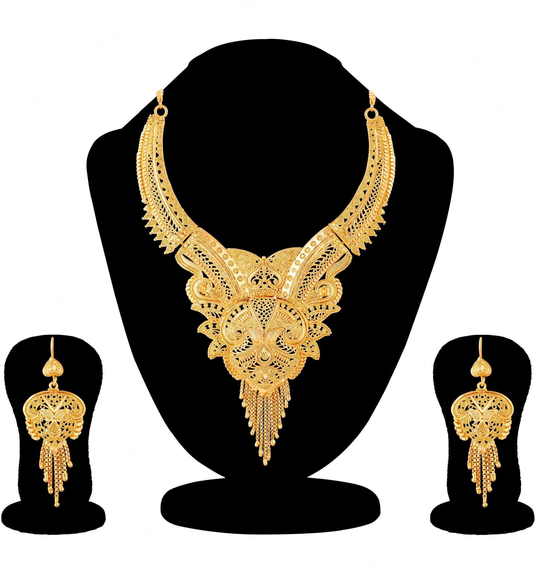 

RG FASHIONS One Gram Jewellery Choker Necklace Stylish Set For Women