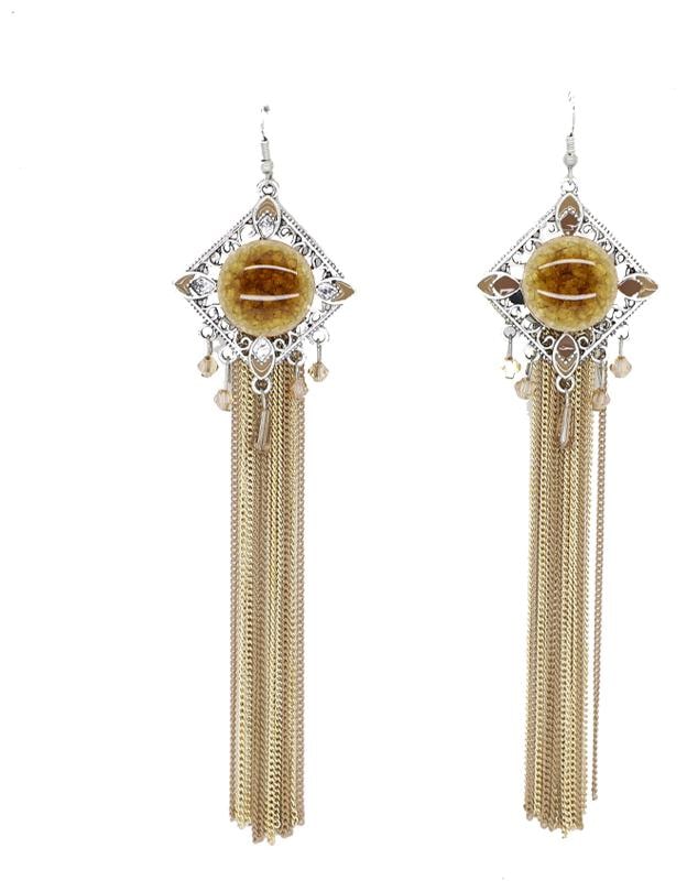 

Riba Jewels Stylish Drops Alloy French Wire Earring Multi Color Set Of One