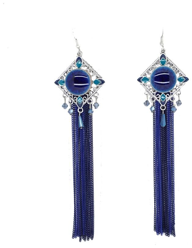 

Riba Jewels Stylish Drops Alloy French Wire Earring Multi Color Set Of One