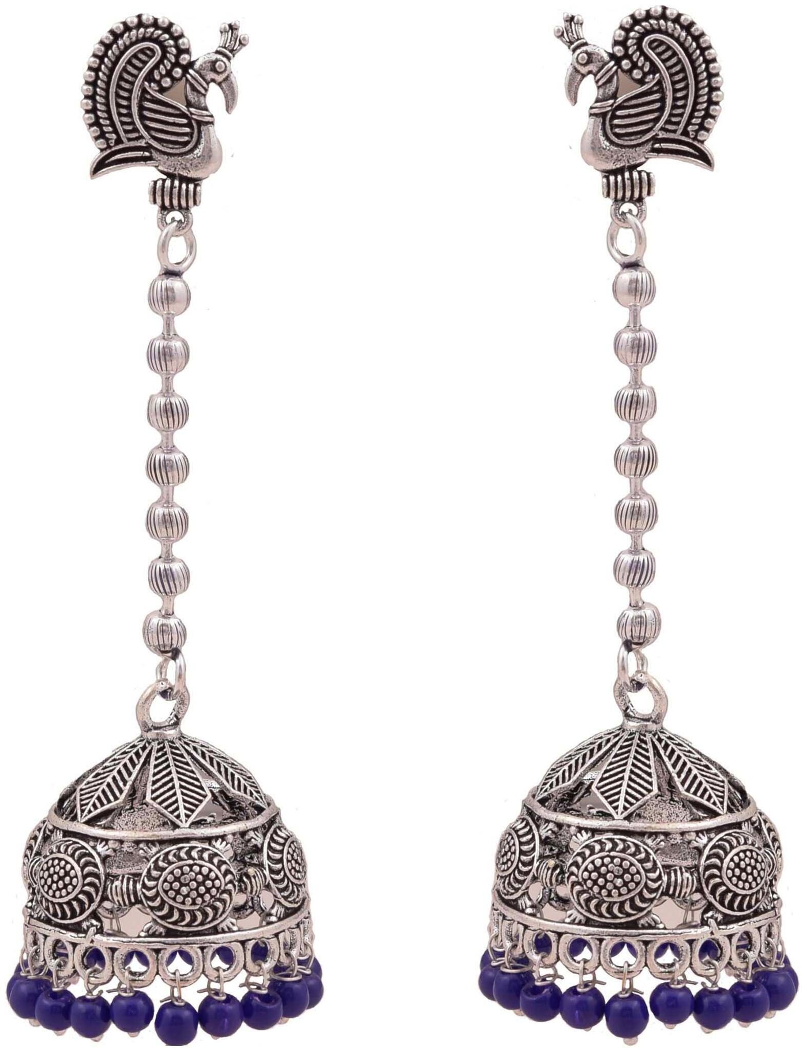 

Roma Brothers Sterling silver colored bead Earrings (E429)