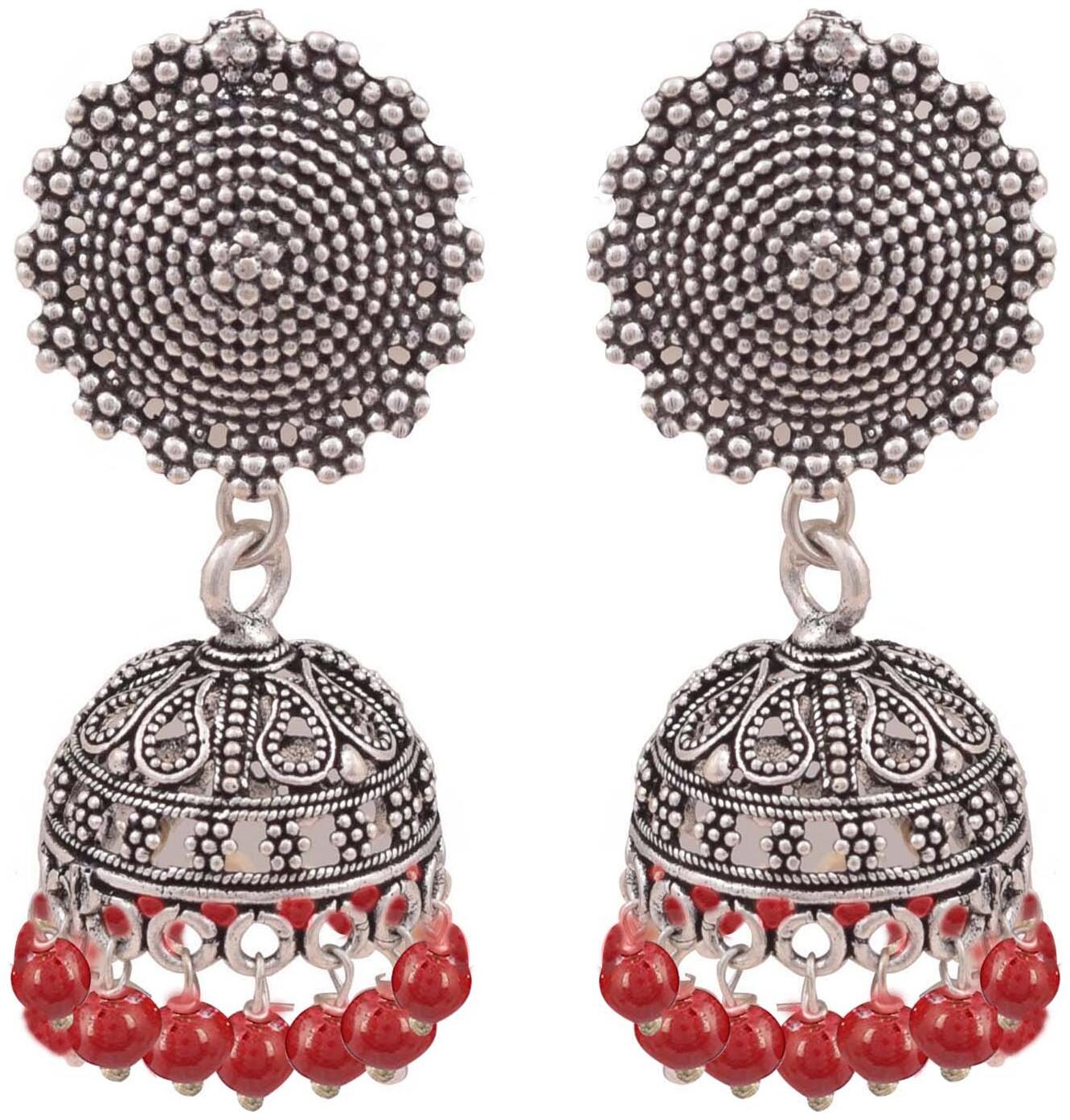 

Roma Brothers Sterling silver colored bead Earrings (E539)