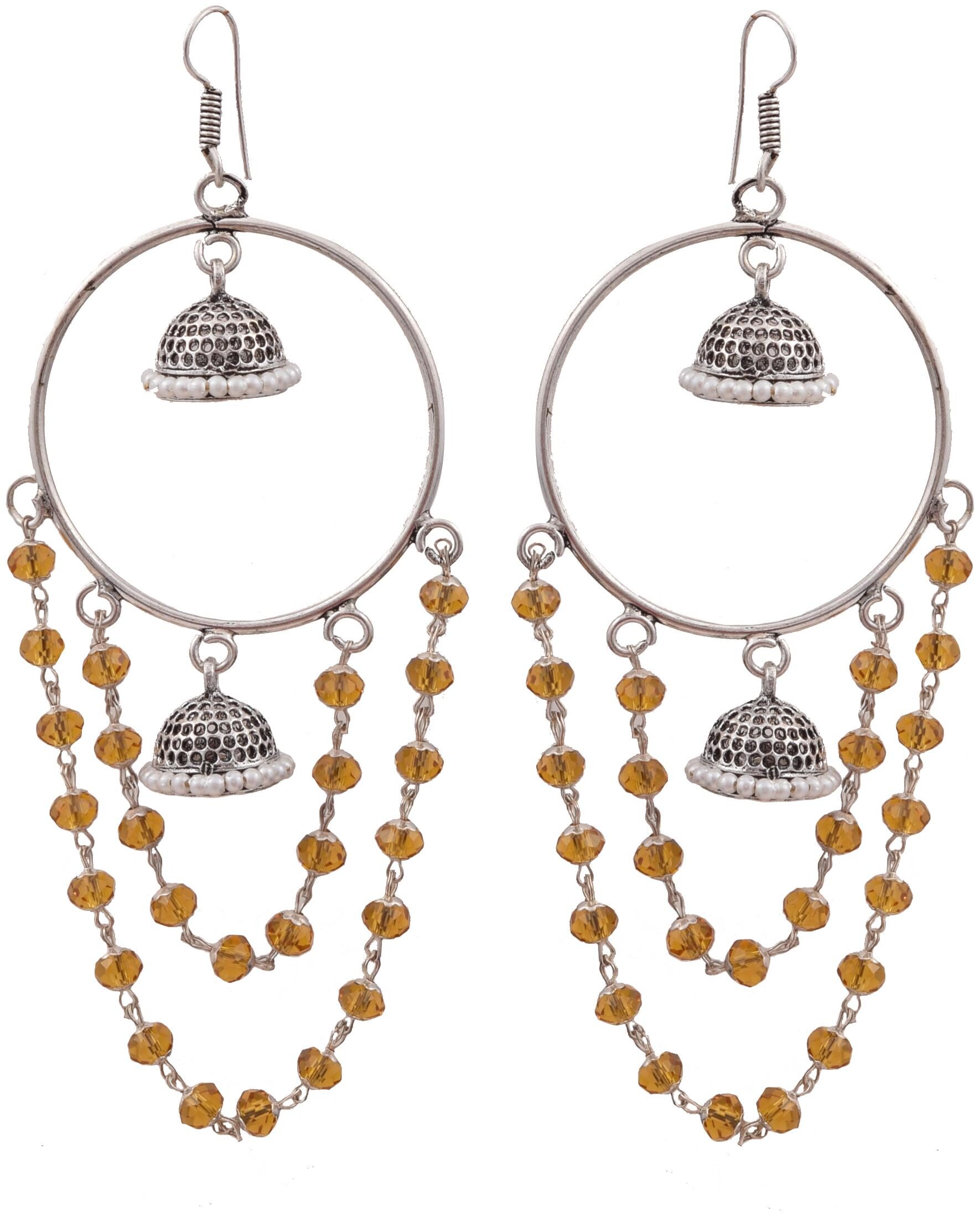 

Roma Brothers Sterling silver colored bead Earrings (E468)