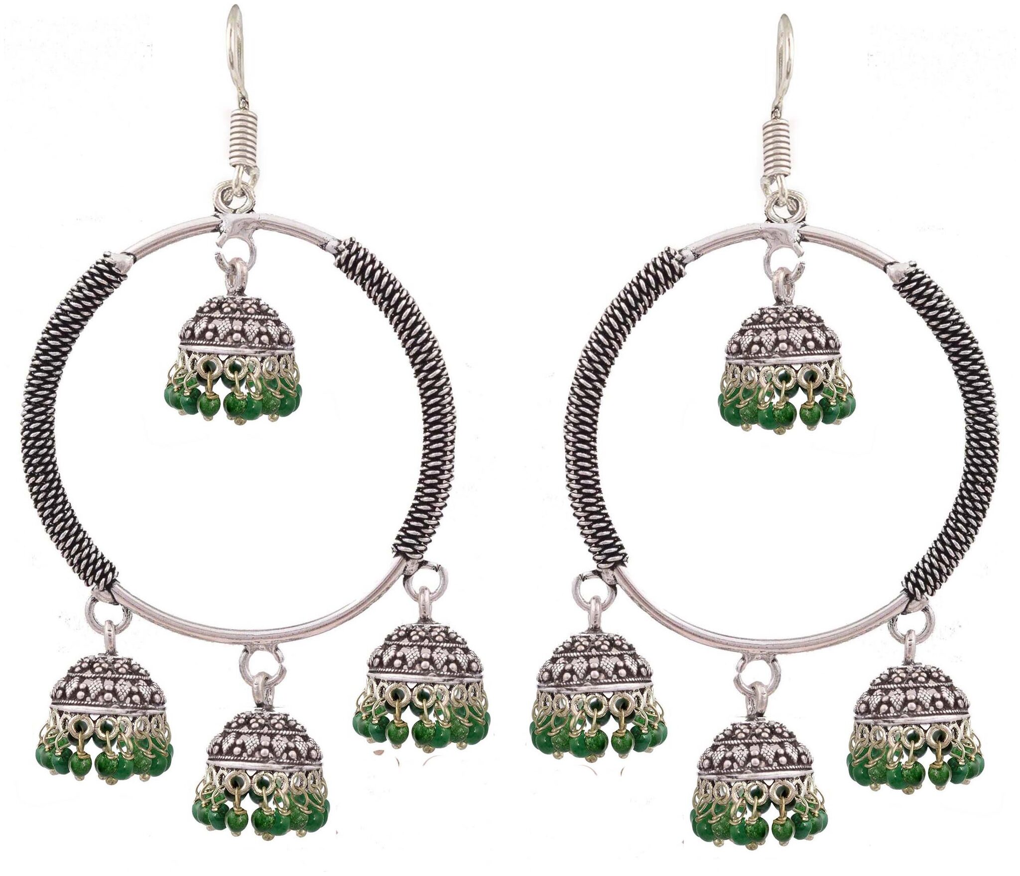 

Roma Brothers Sterling silver colored bead Earrings (E488)