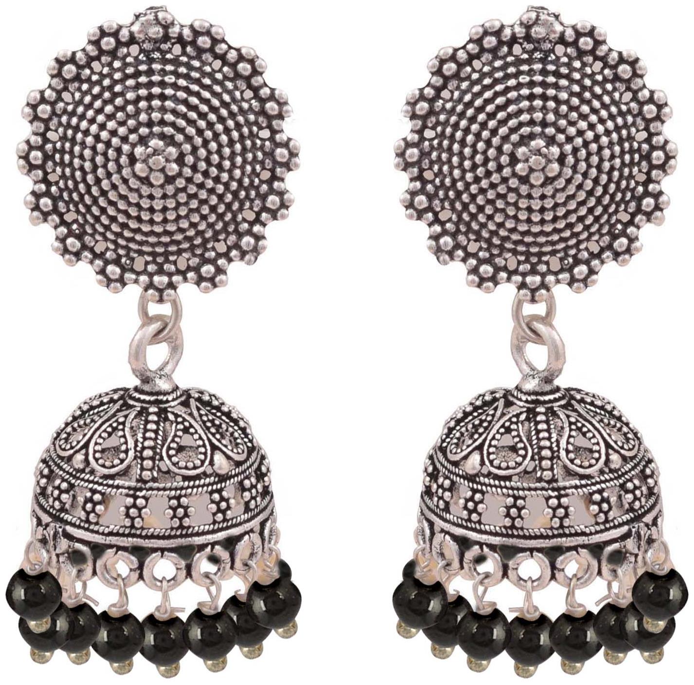 

Roma Brothers Sterling silver colored bead Earrings (E537)