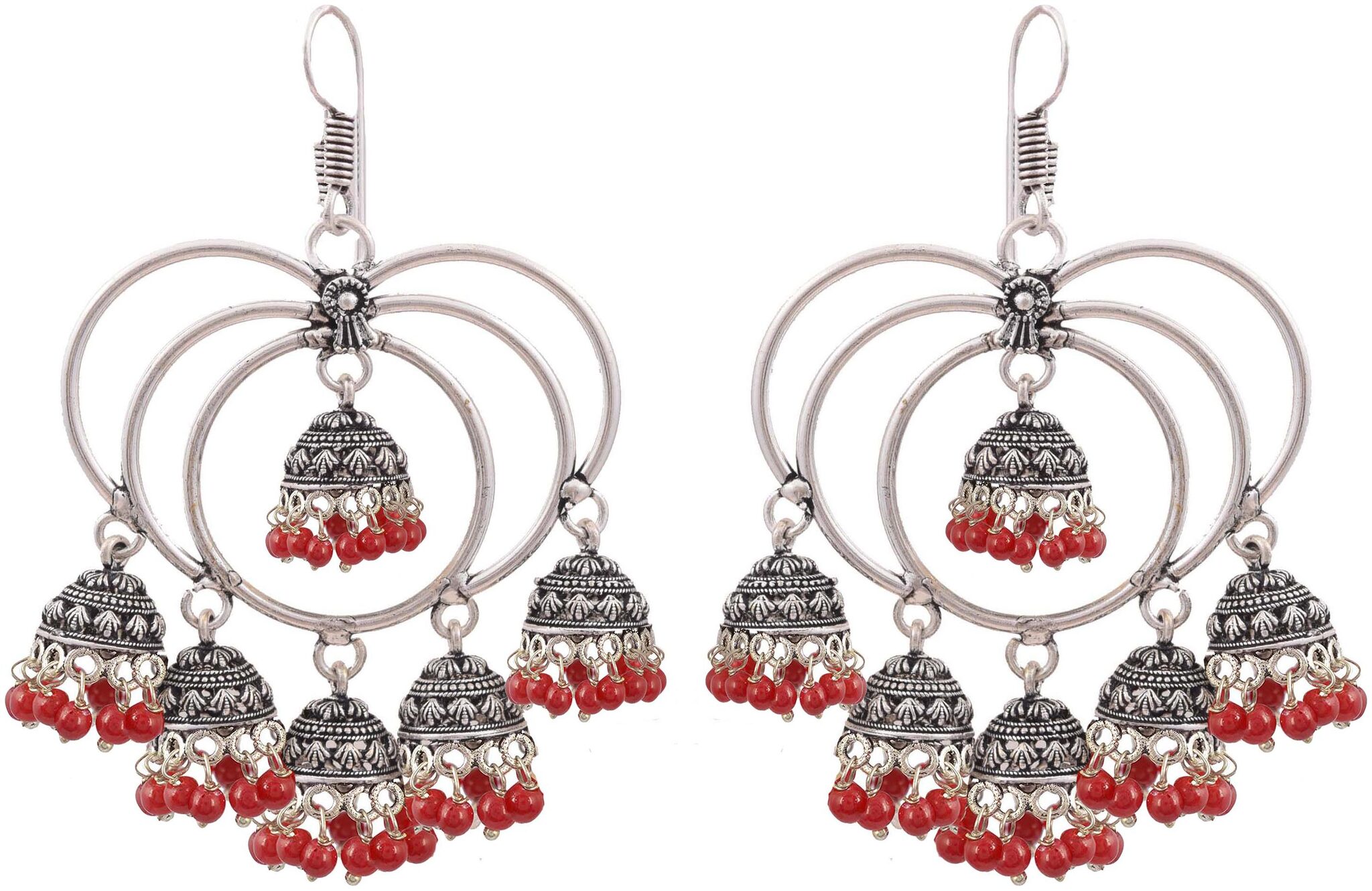 

Roma Brothers Sterling silver colored bead Earrings (E499)