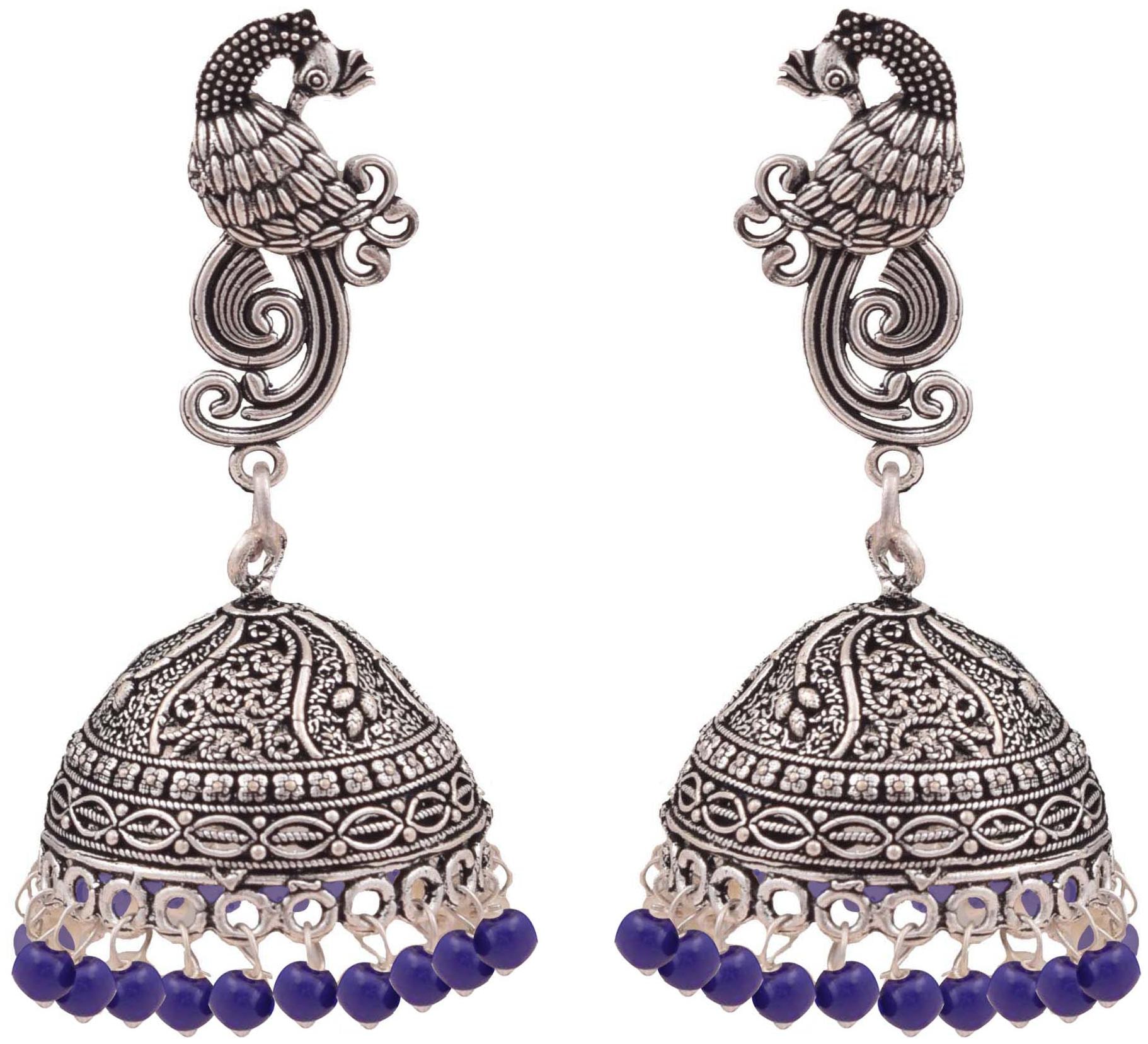 

Roma Brothers Sterling silver colored bead Earrings (E532)