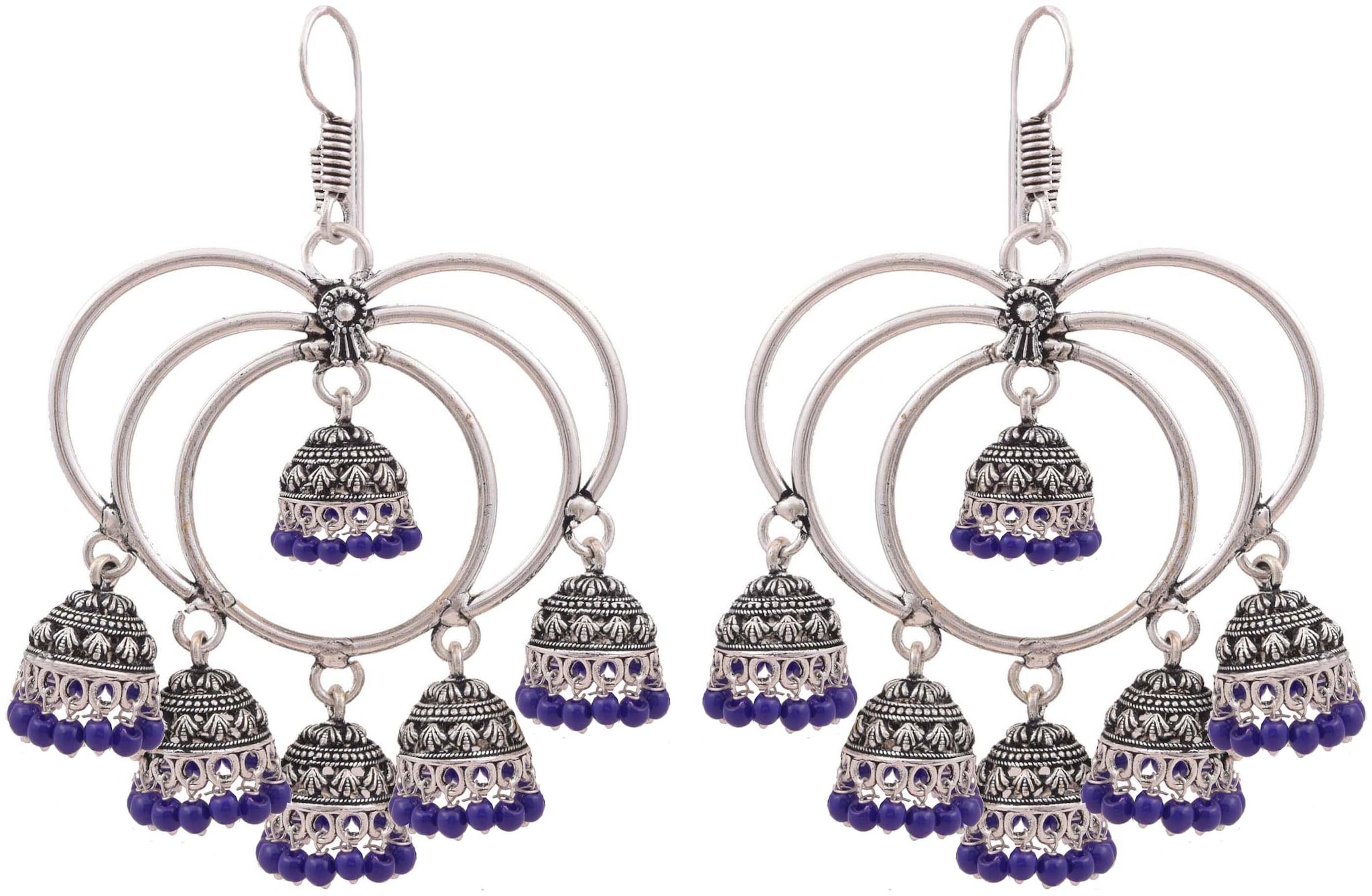 

Roma Brothers Sterling silver colored bead Earrings (E495)