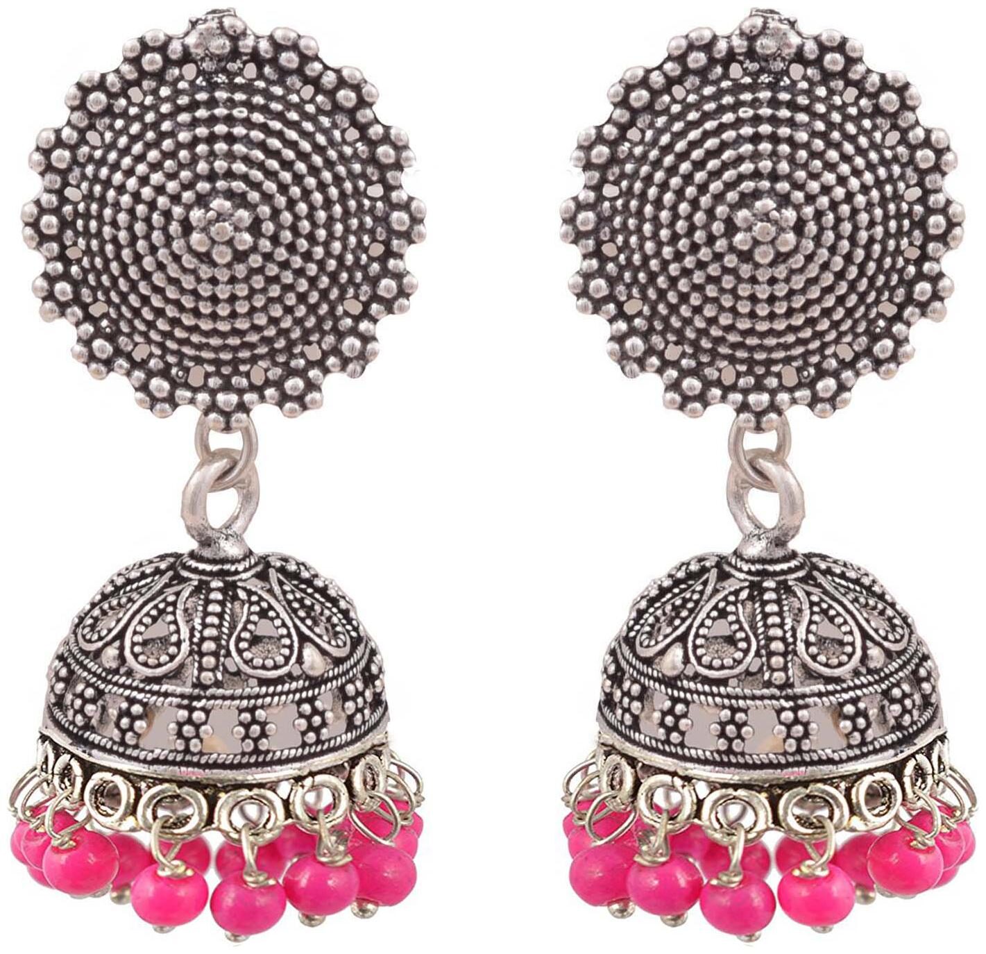 

Roma Brothers Sterling silver colored bead Earrings (E540)