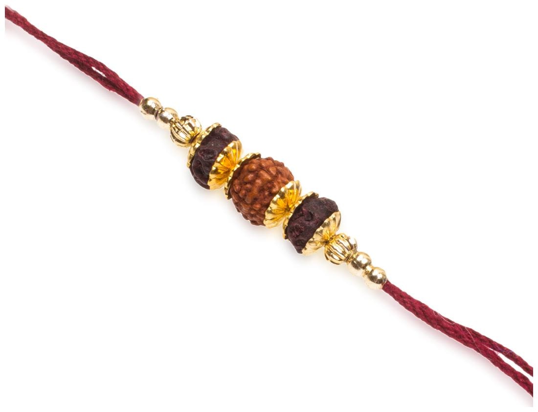 

Rudraksh Studded Designer Rakhi