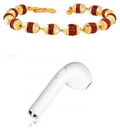 

RUDRAKSHA BRACELET WITH FREE I7 SINGLE BLUETOOTH AIRPOD