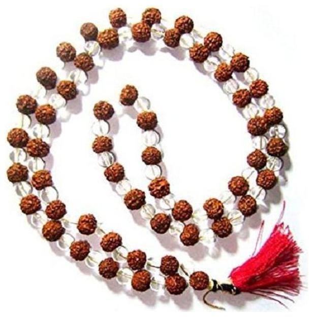 

Rudraksha Sphatik Crystal Mala