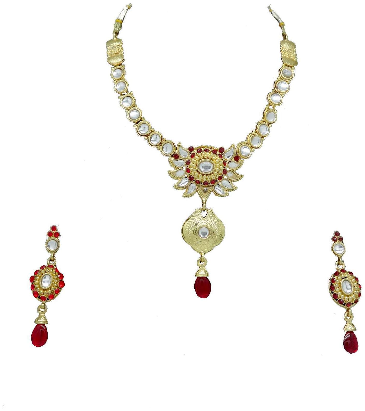 

SAIYONI BEAUTIFUL ALLOY NECKLACE SETS WITH EARRINGS