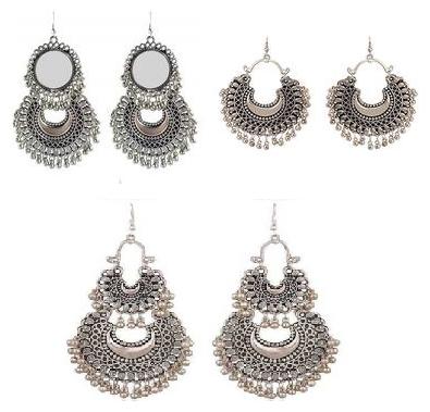 

Samridhi DC Combo Pack of 3 Fashionable Beautiful Diva Earrings