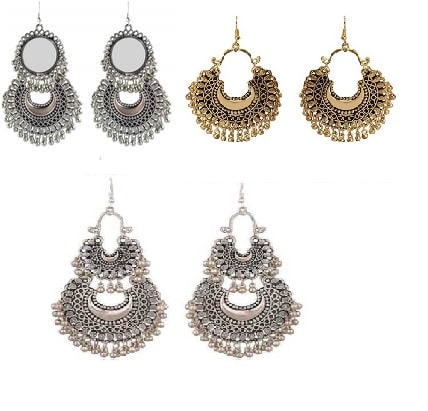 

Samridhi DC Combo Pack of 3 Fashionable Beautiful Diva Earrings
