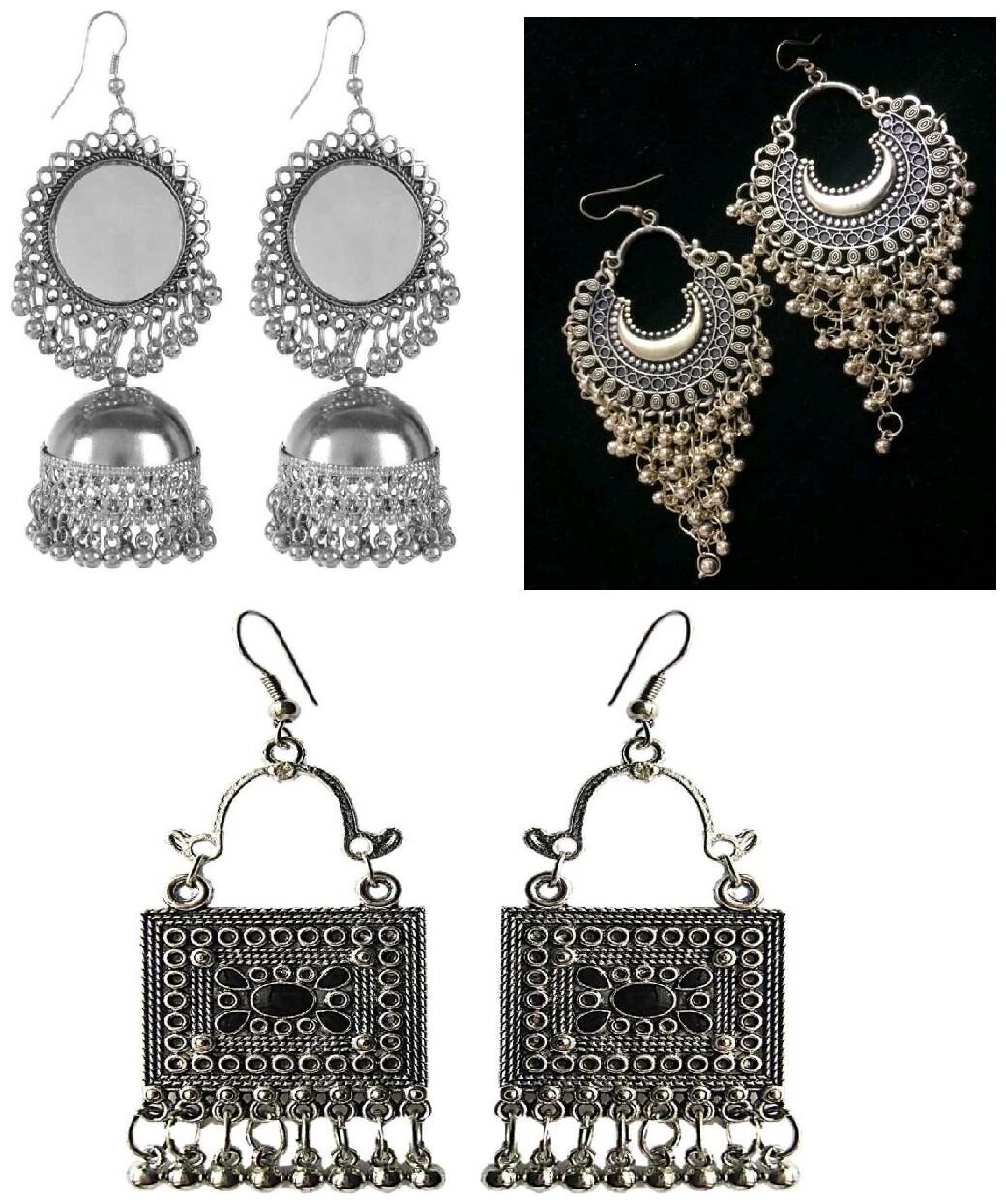 

Samridhi DC Combo Pack of 3 Fashionable Beautiful Diva Earrings