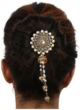 Buy Sanjog Traditional Bahubali Inspired Wedding Hair Brooch Juda