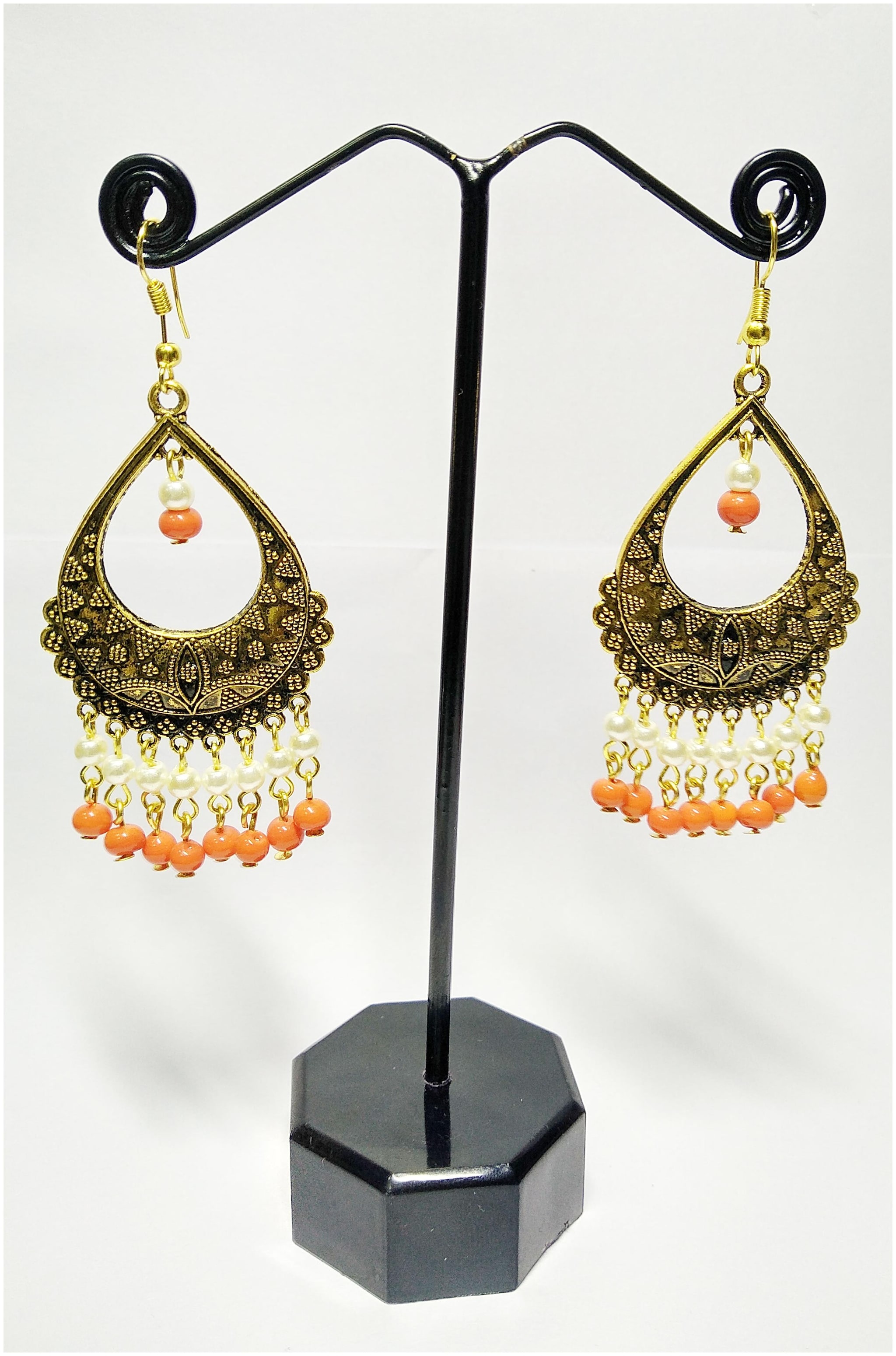 

Sanskriti India Traditional Stylish Maroon Pearl Tassels Earrings for Women And Girls