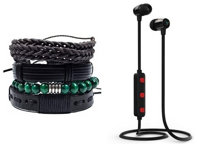 

MIX BRACELET WITH FREE H-15 R BLUETOOTH WIRELESS EARPHONE WITH MIC