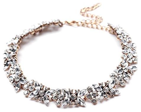 

Shining Diva Fashion Jewellery Crystal Western Choker Necklace for Women and Girls