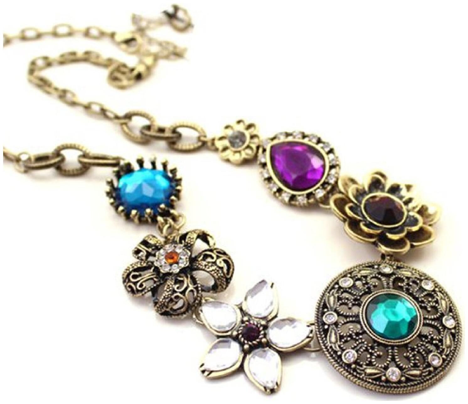 

Shining Diva Fashion Neck Choker Modern Necklace for Girls and Women(Multi-Colour)(amz4045np)