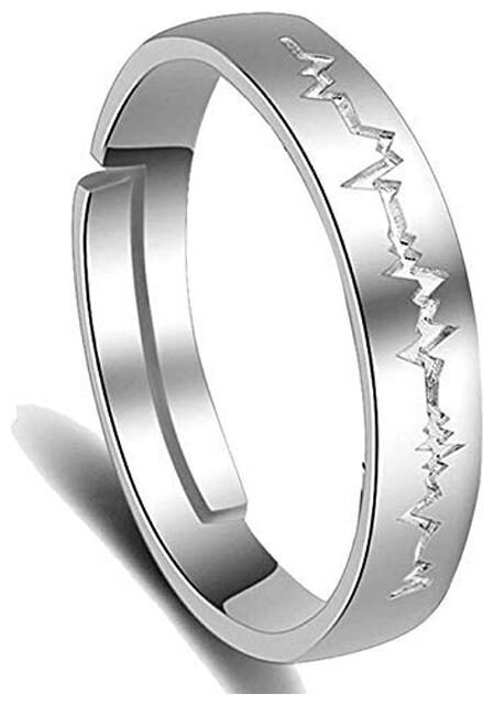 

Shining Diva Fashion Silver Plated Ring for Men (9855r)