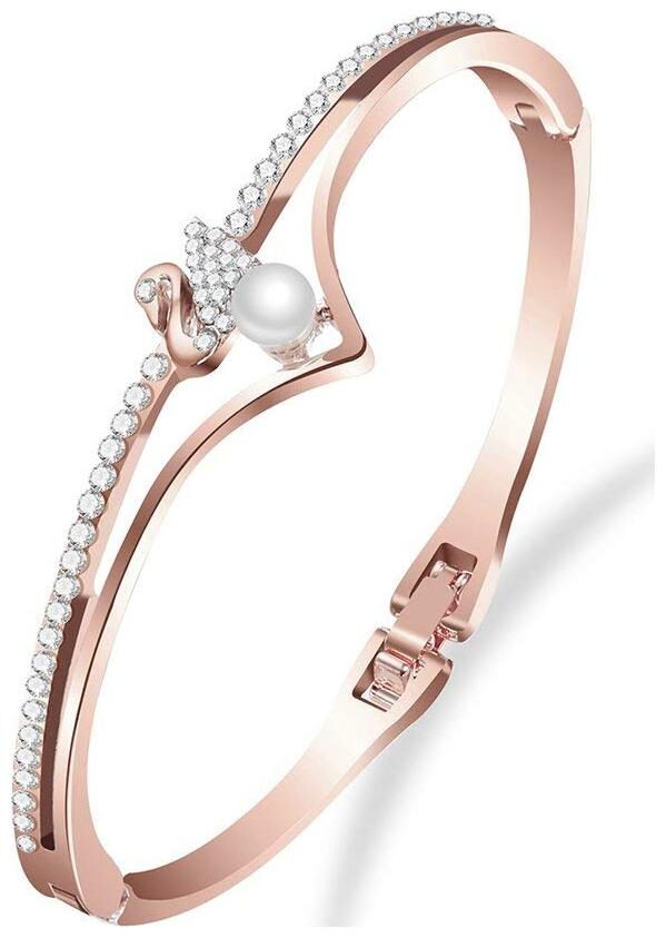 

Shining Diva Fashion Jewellery 18k Rose Gold Stylish Bracelet for Women Girls