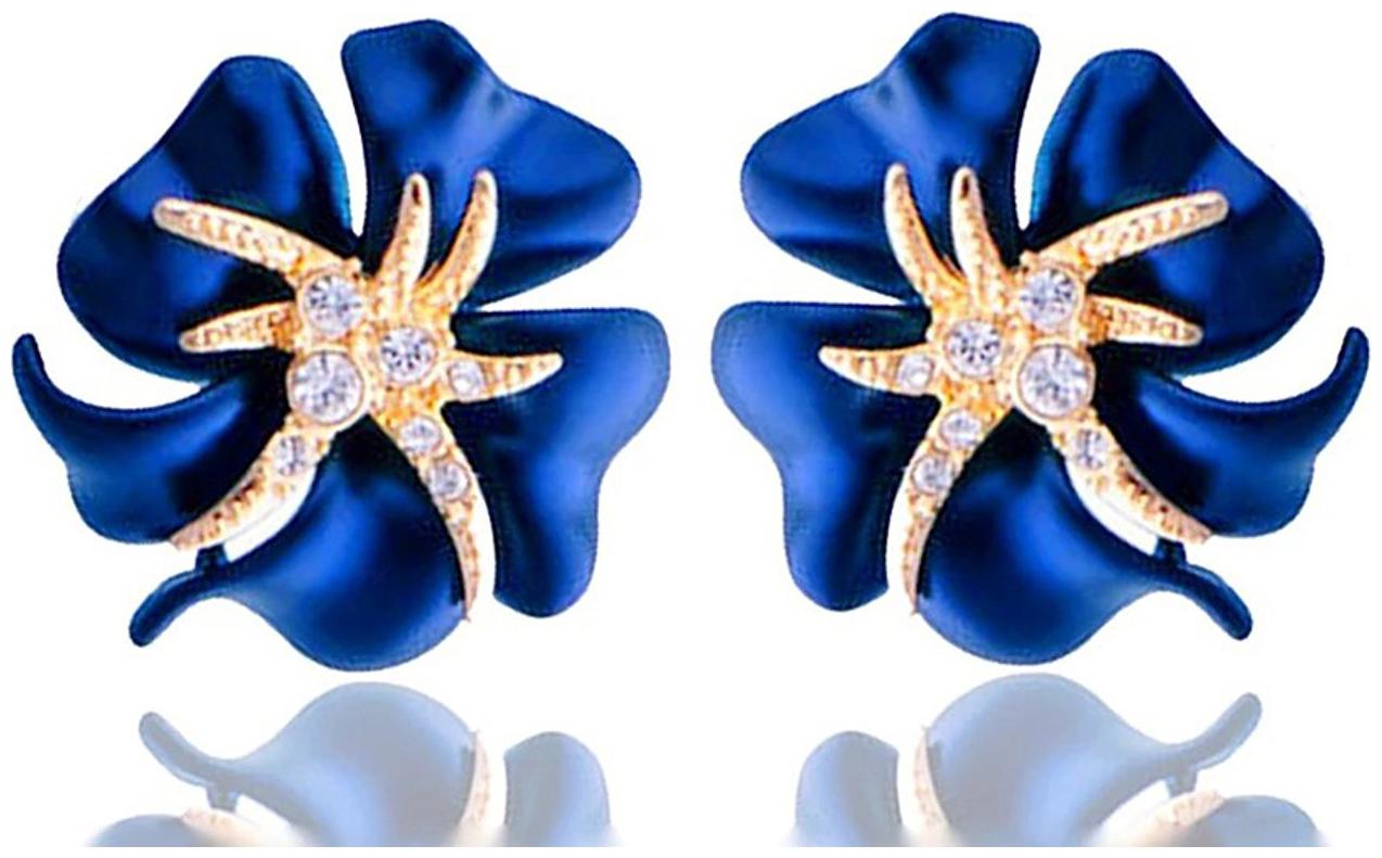 

Shining Diva Fashion Jewellery Stylish Fancy Party Wear Traditional Stud Earrings for Women and Girls(Blue)(rrsd8627er)