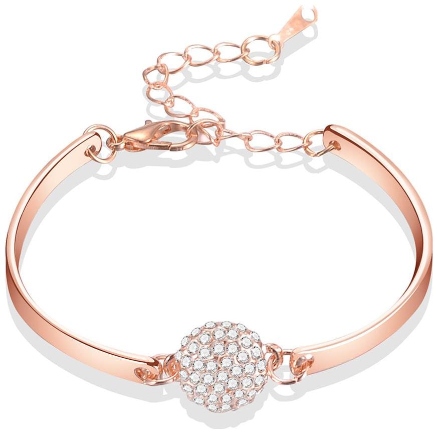 

Shining Diva Fashion 18k Rose Gold Bracelet for Girls and Women