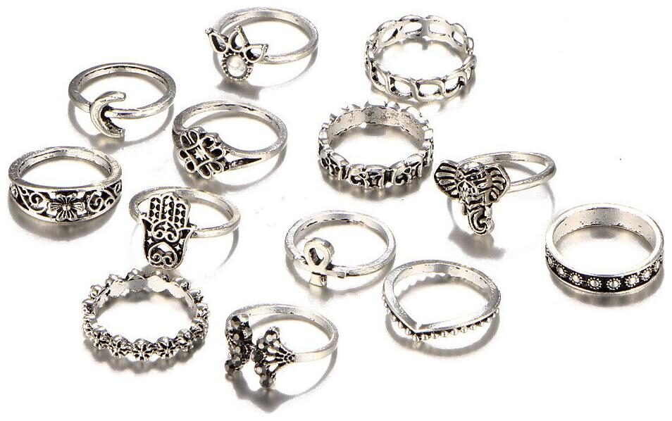

Shining Diva Fashion Oxidized Silver Fashion Ring for Women (Silver)(9159r)