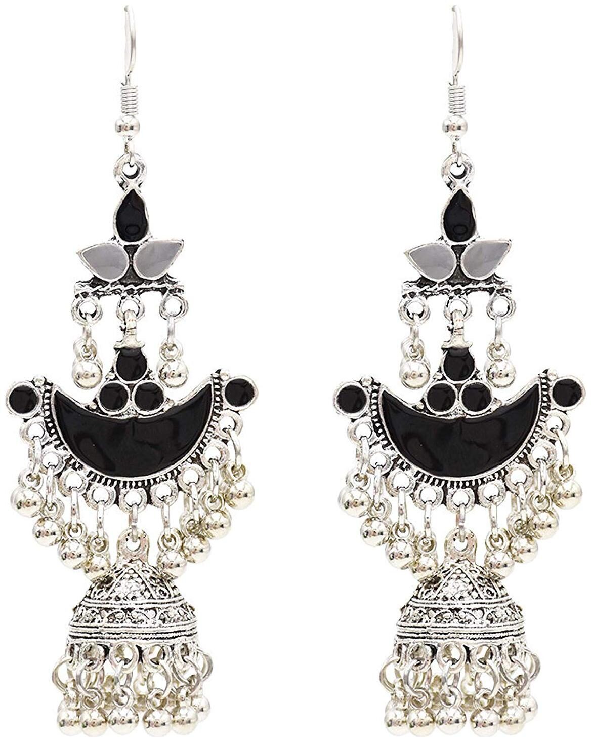 

Shining Diva Fashion Party Wear Traditional Stylish Jhumka Jhumki Earrings For Women and Girls (10336er)