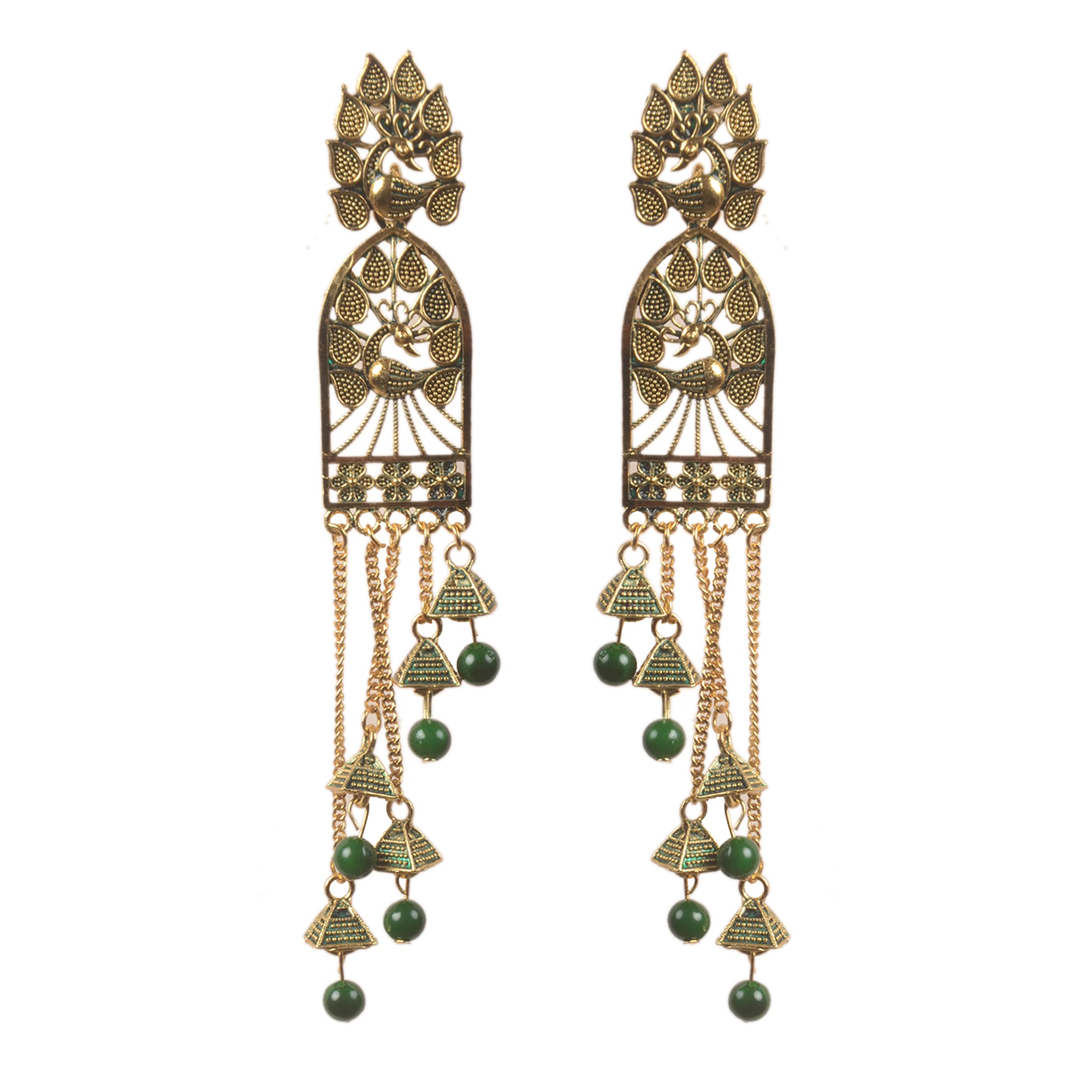 

Shining Gem Simply precious Oxidised Earrings